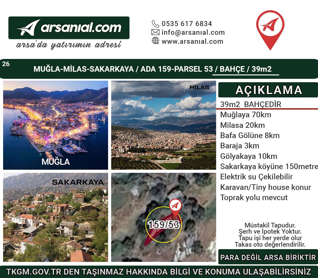 Muğla-Milas-Sakarkaya-Satılık-39m2Bahçe